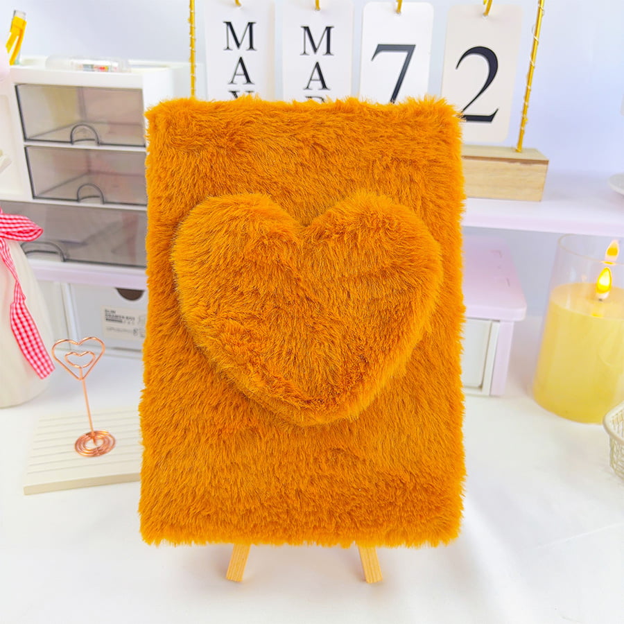 Плюшевый блокнот «Милый дневник любви» формата А5